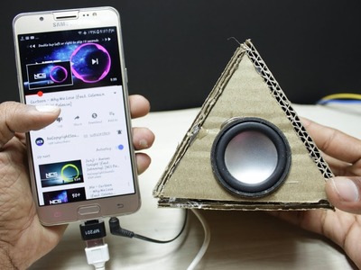DIY Triangle shape Portable speaker at home
