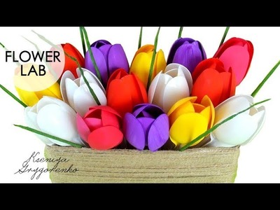 DIY TULIPS Flowers from spoons DIY HOME DECORATION DIY Room Decor