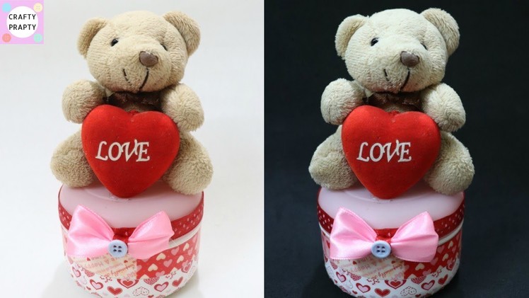 DIY Valentine's Day gift idea. DIY Teddy Bear Organizer box. How to make Teddy bear gift box