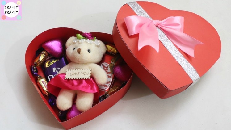 DIY Valentine's day gift Idea. DIY Heart shape Box. How to make chocolate box. DIY Love box