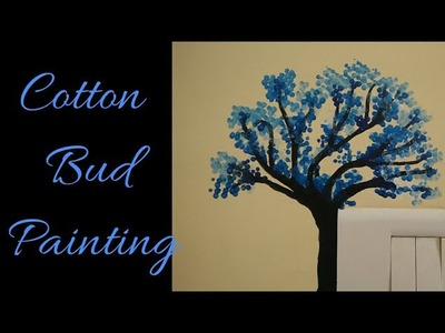 DIY Wall painting | cotton swabs painting technique | Painting with cotton buds | switchboard Paint
