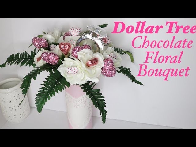 Dollar Tree DIY Chocolate Flower Bouquet | Valentines DIY Gift