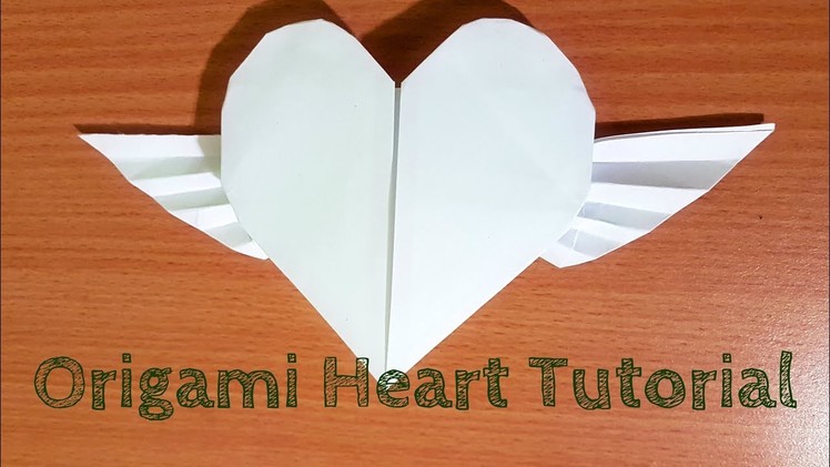 Easy Origami Heart with Wings Video Instructions