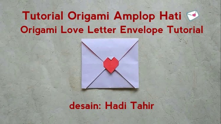 Easy Origami Love Letter. Heart Envelope ???? Tutorial