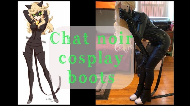 Faux Leather Cosplay Boot Cover Tutorial - Fem Chat Coir Cosplay