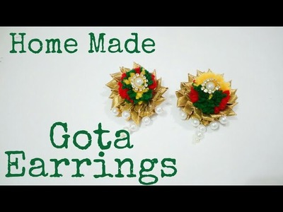 Gota jewellery making tutorial# ∣Gota earrings# ∣Gota pompom earrings | Art & Creativity ❤
