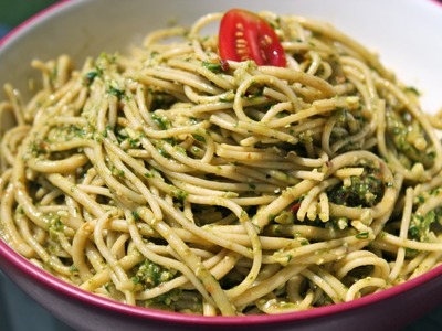 Healthy Spinach Pesto Pasta Recipe