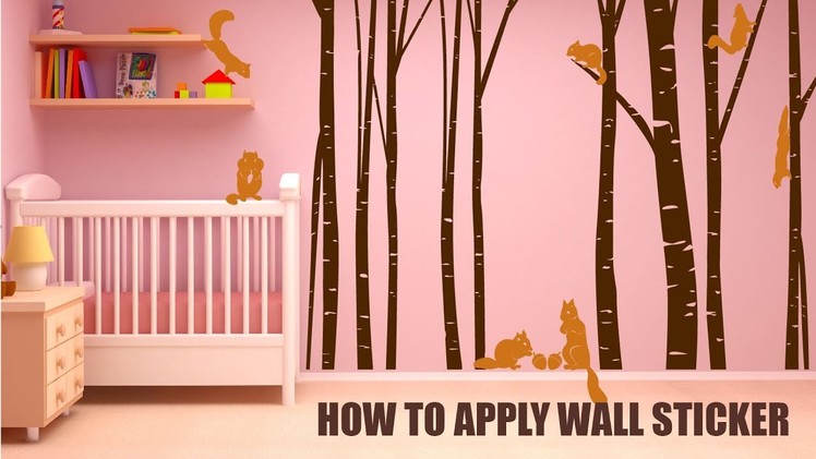 How To Apply Wall Sticker | Tutorial | Easy Shopping BD
