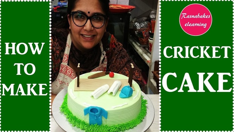 How to make cricket cake : cake decorating tutorial