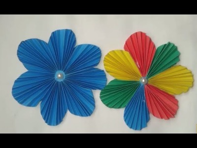 How to make easy paper flowers with a4 paper ! a4 paper craft ideas