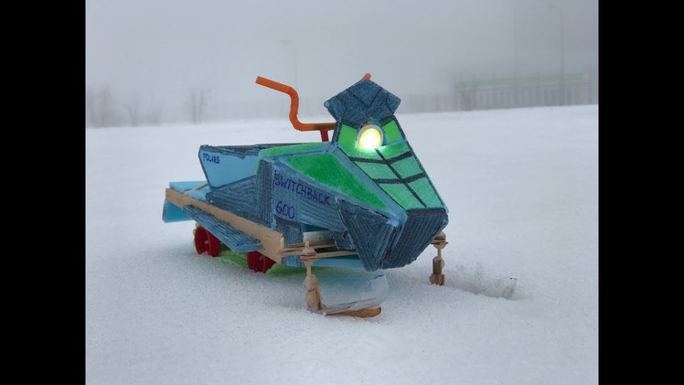 How to Make RC Snowmobile Polaris Switchback 600 - Toy DIY