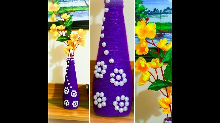 Making Flower tub by sause bottle.সস বোতল দিয়ে ফুলের টব, Bottle Diy, crazy idea