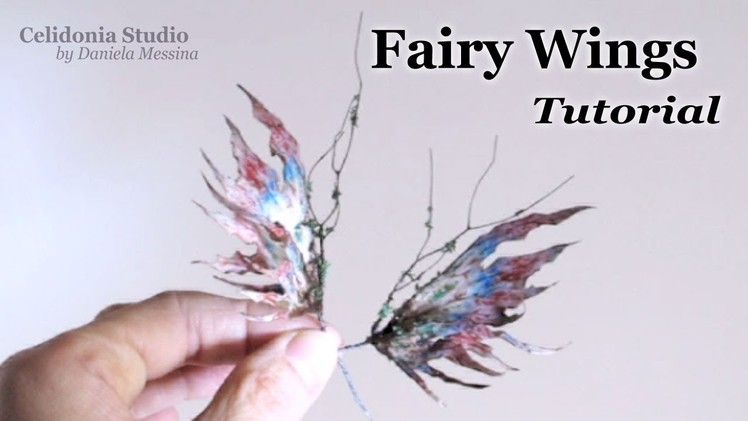 OOAK Fairy Wings Tutorial for Art Dolls - Winter Time