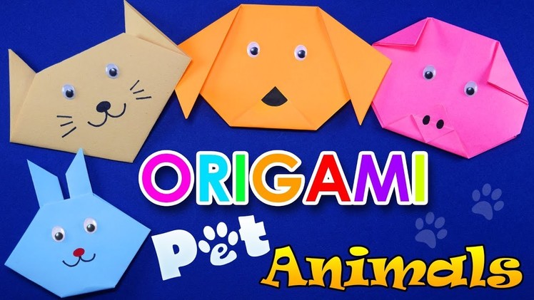 Origami for kids - Easy origami - Make Pet Animals
