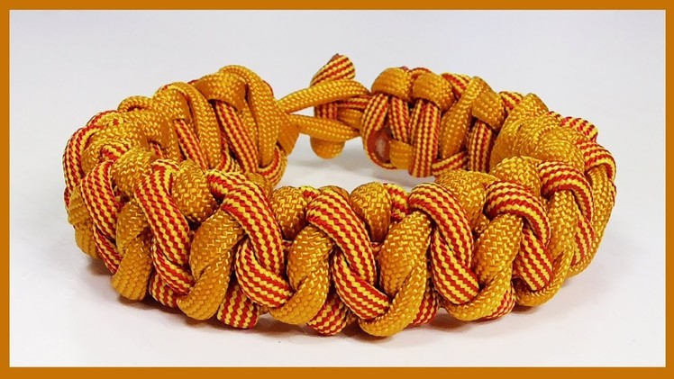 Paracord Bracelet Tutorial: "Chunky Monkey" Bracelet Design Without Buckle