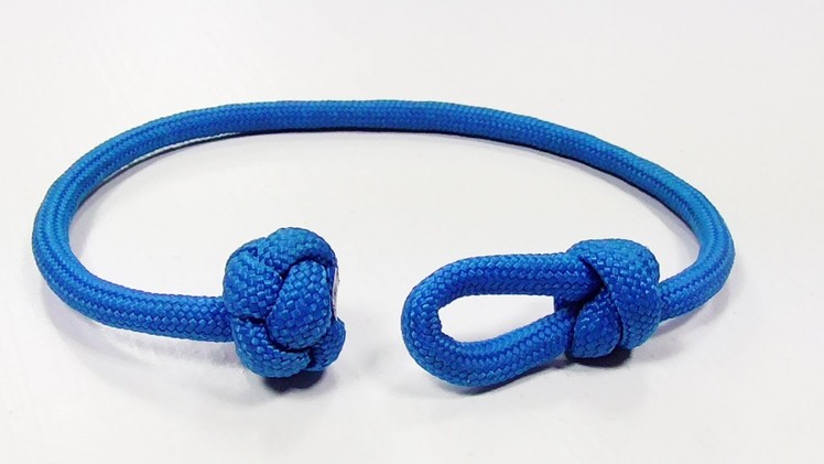 Paracord Bracelet Tutorial: Single Strand "Loop And Knot" Bracelet Design