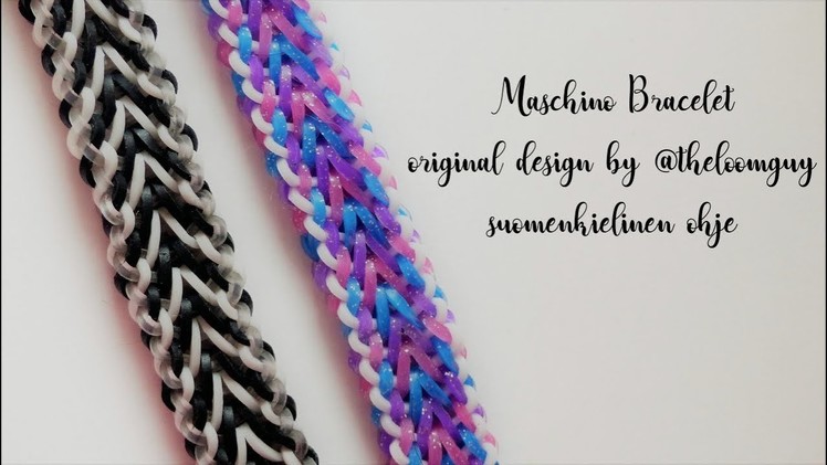 Rainbow Loom - Maschino Bracelet | SaaraRLSuomi _