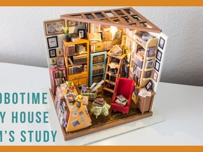 ROBOTIME DIY HOUSE Sam's Study | Timelapse