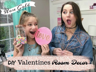 Rose Gold DIY Valentines Day Decor | Collab w. Hope Marie | Heyy Haley DIY