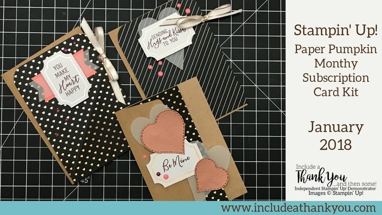 Stampin' Up! | Paper Pumpkin January 2018 | Monthly Card Kit Subscription