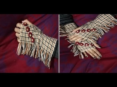 Winter DIY Ideas 2018 | Make Hand Gloves