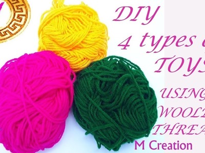 Woolen thread Crafting hacks.diy woolen thread toys.how to make woolen thread toys