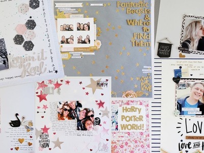 100 Days of Scrapbooking Layouts 21-30