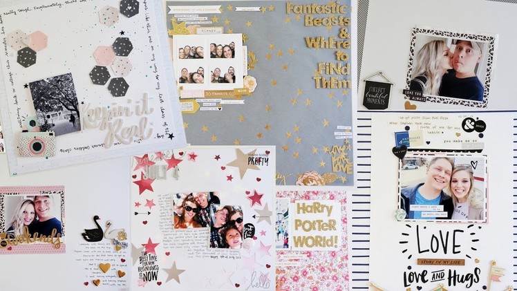 100 Days of Scrapbooking Layouts 21-30
