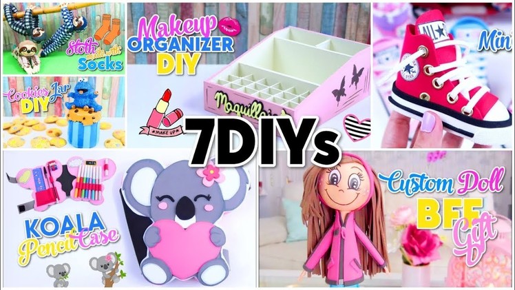 7 BEST DIYs! Room Organize - Back to School & BFF GIFTs Homemade