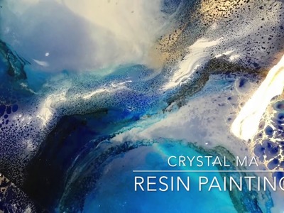 A work in progress : Resin Painting by Crystal Ma