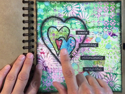 Art Journal Prompts Week 19:  Take 5 - Inspired by Shannon Green's Journalling by 5's (Mixed Media)