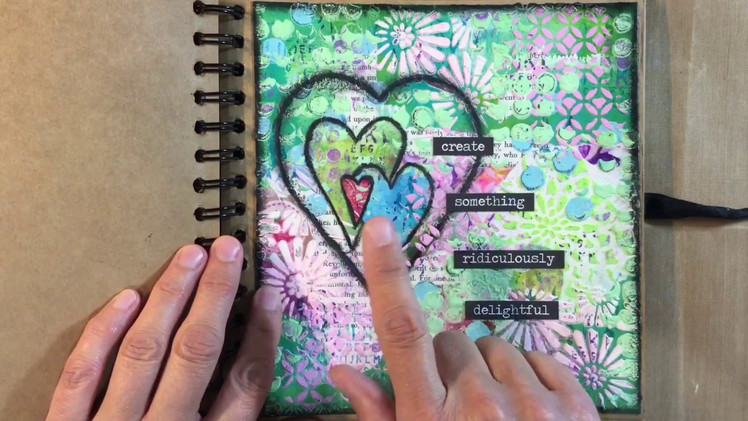 Art Journal Prompts Week 19:  Take 5 - Inspired by Shannon Green's Journalling by 5's (Mixed Media)
