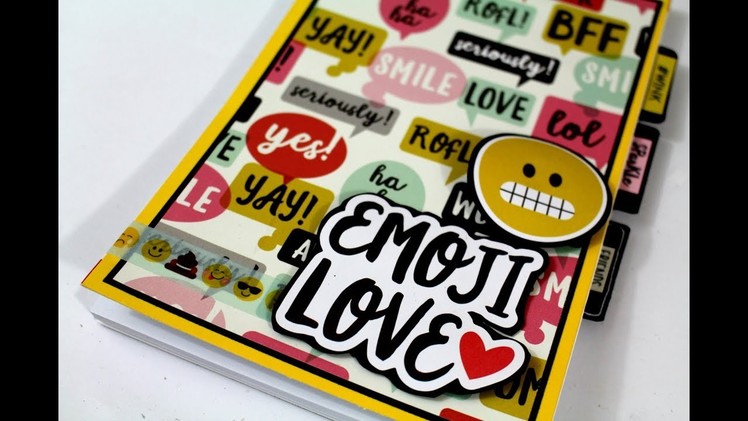 Como alterar una libreta. Coleccion Emoji Love Simple Stories * Scraptools