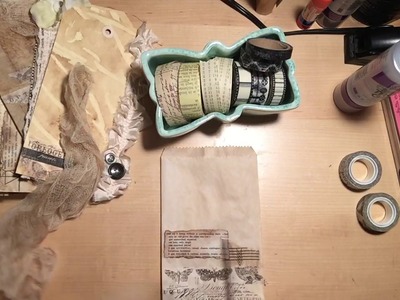 Create with Me Episode 1 - Vintage Grungy Envelopes and Embellishments
