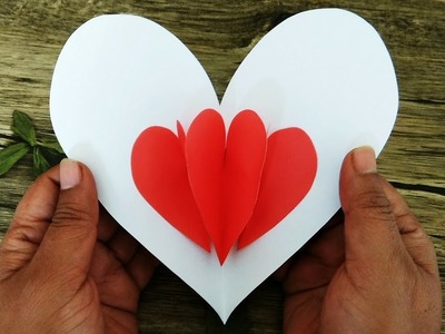 DIY Easy Pop Up Heart Card Making Tutorial | Handmade Love.Heart Shaped Valentine Cards | Craftastic
