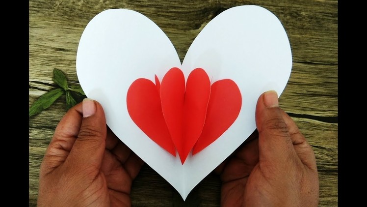 DIY Easy Pop Up Heart Card Making Tutorial | Handmade Love.Heart Shaped Valentine Cards | Craftastic