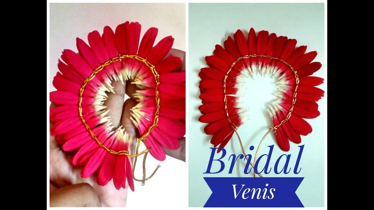 DIY| How to make Bridal Venis | Gajra | Using Gerbera