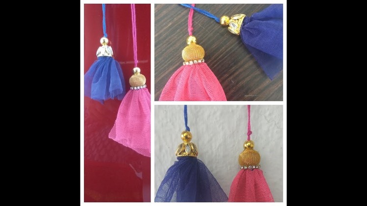 DIY How to make fabric tassels