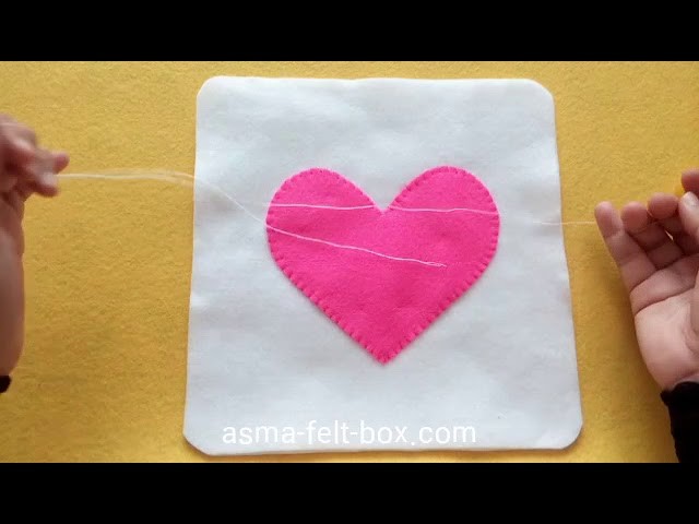 DIY : Making  Heart Felt Pillow for Valentine Gift