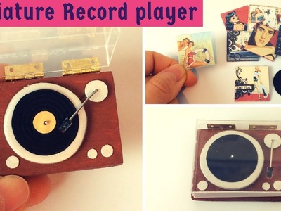 DIY Miniature Record player and  Disk