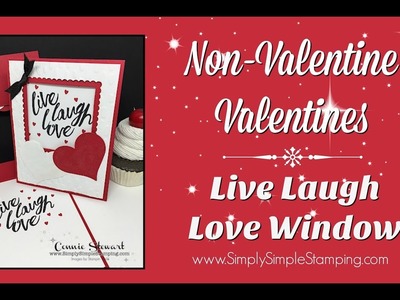 Facebook LIVE Rewind - Live Laugh Love Window Card by Connie Stewart