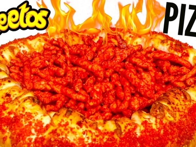 FLAMIN' HOT CHEETOS PIZZA DIY - How To Make It!