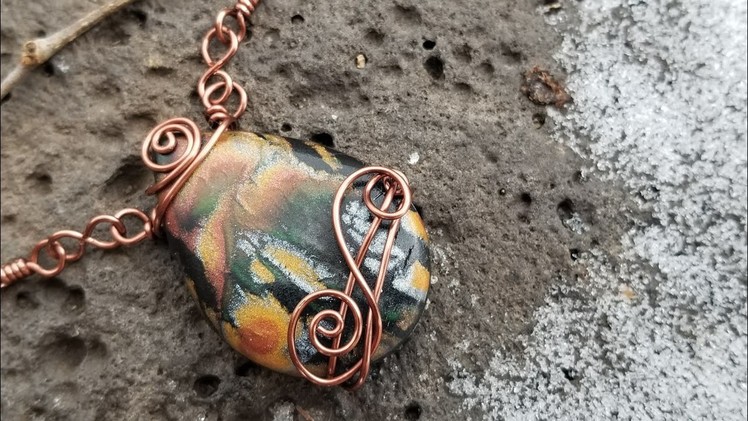 Freeform Wire Wrap Necklace