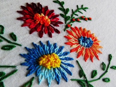 Hand Embroidery: Tailed Chain Stitch