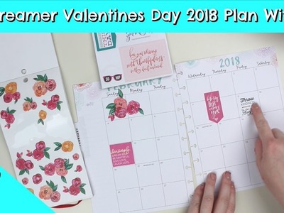 Happy Planner Daydreamer Valentines Day Plan With Me | The CUTEST Spread Of February 2018