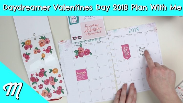 Happy Planner Daydreamer Valentines Day Plan With Me | The CUTEST Spread Of February 2018