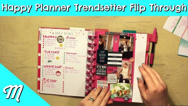 Happy Planner Trendsetter Fitness Planner Flip Through 2018 | Don't WORKOUT With THIS!