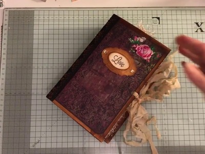 Hardcover vintage junk journal