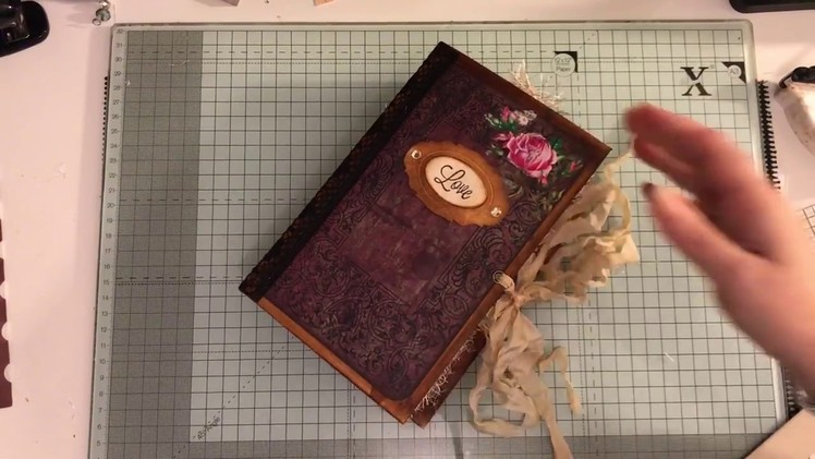 Hardcover vintage junk journal