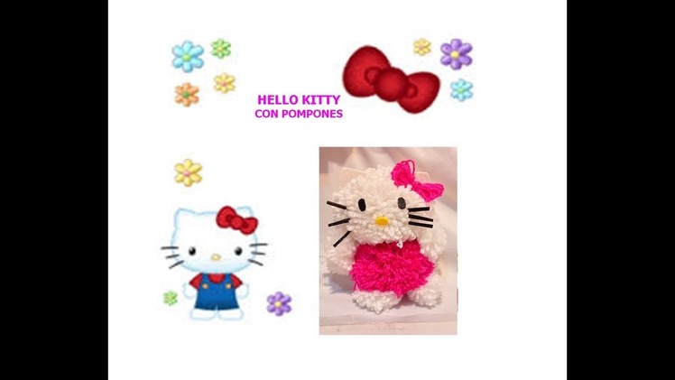Hello Kitty con pompones